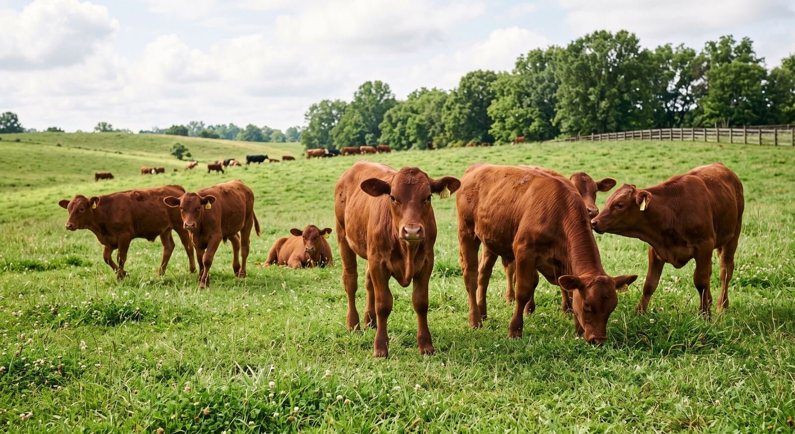 Reemplazos Beefmaster rojos: la siguiente generación de vientres del rancho.